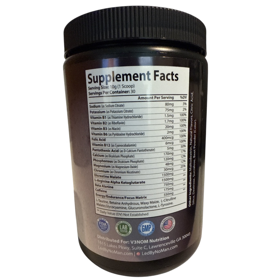 V3: Pre-Workout (175mg Caffeine) -Watermelon