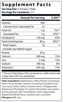 V3: MASS GAINER (Bulking Protein) -Chocolate Milkshake