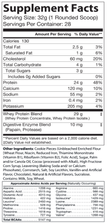 V3: Whey Protein (24g Protein) -Cookies & Cream